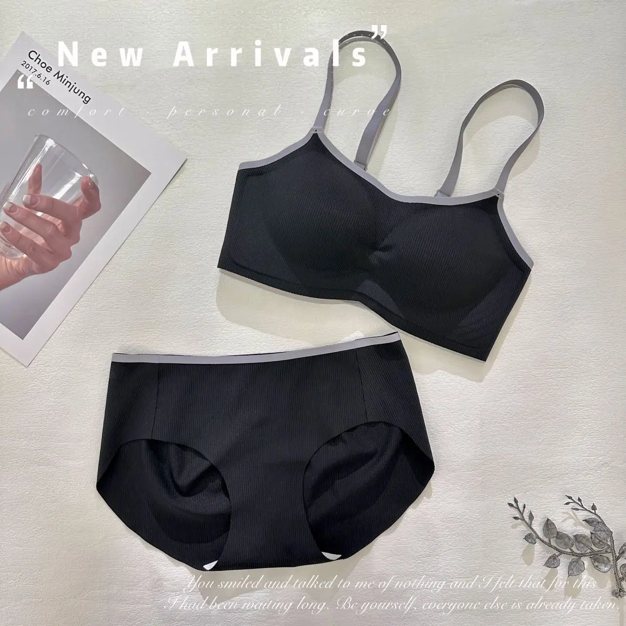 Soft Integrated Fixed Cup Seamless Underwear Set — feature 15