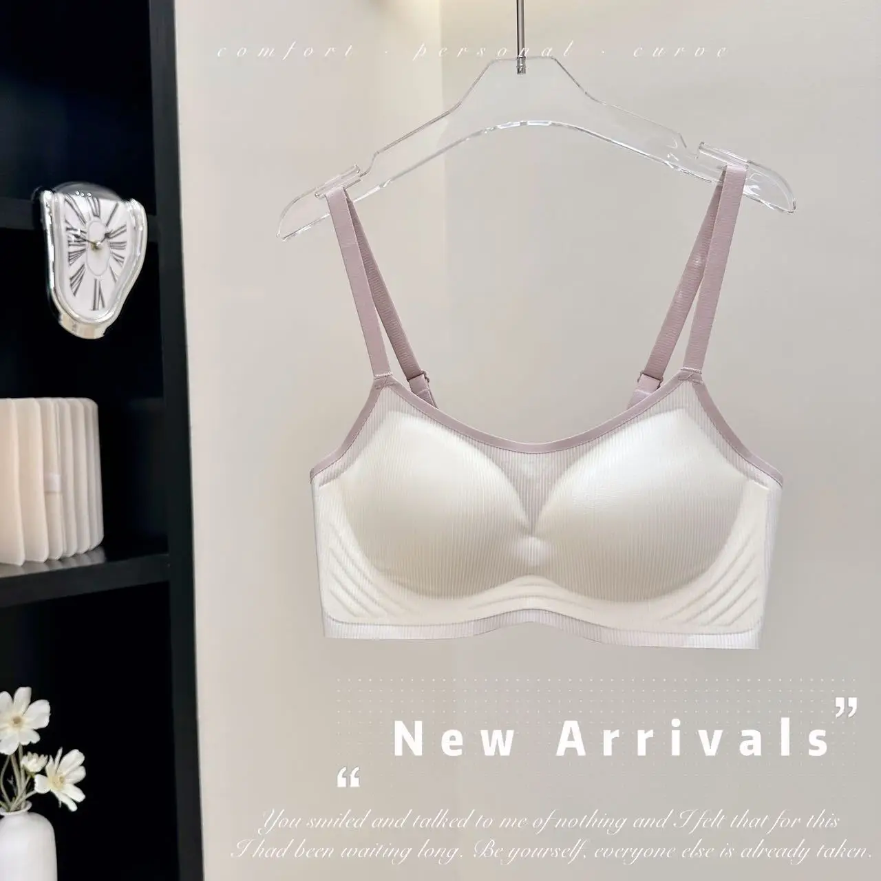 Soft Integrated Fixed Cup Seamless Underwear Set — feature 17