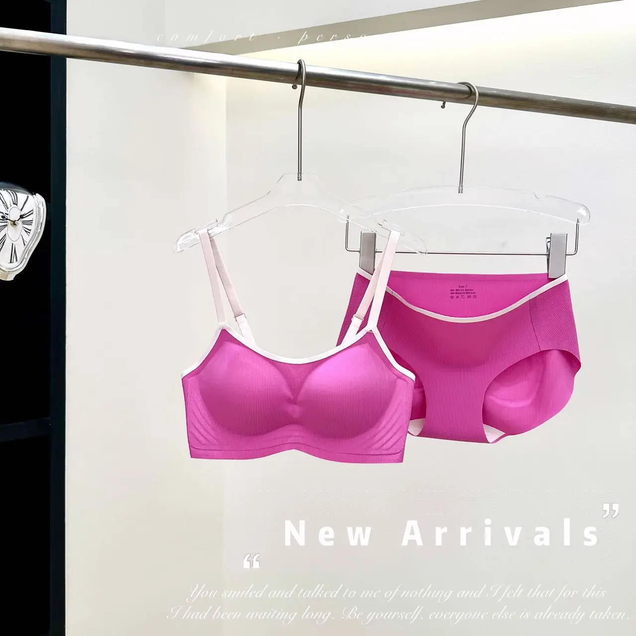 Soft Integrated Fixed Cup Seamless Underwear Set — feature 20
