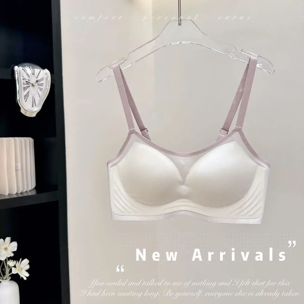Soft Integrated Fixed Cup Seamless Underwear Set - Image 2