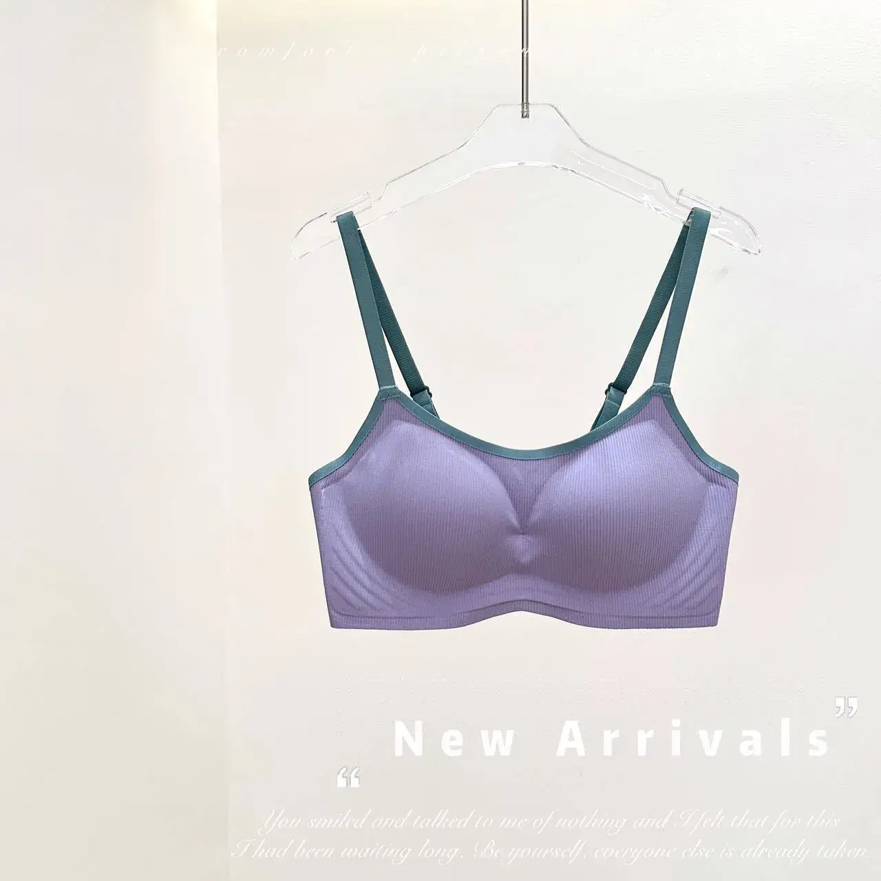 Soft Integrated Fixed Cup Seamless Underwear Set - Image 4