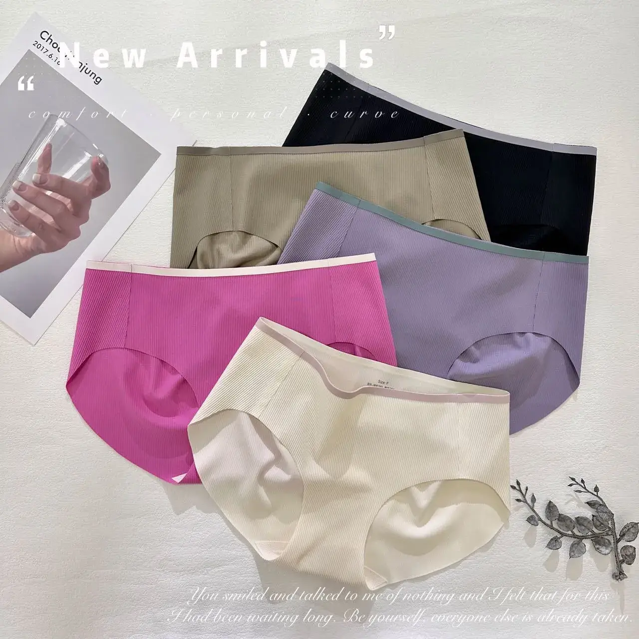 Soft Integrated Fixed Cup Seamless Underwear Set — feature 22