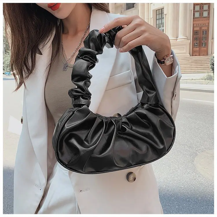 Red Ruffled Shoulder Bag for Women 2023 - Image 17