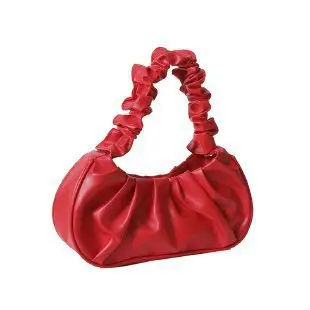 Red Ruffled Shoulder Bag for Women 2023 - Image 13