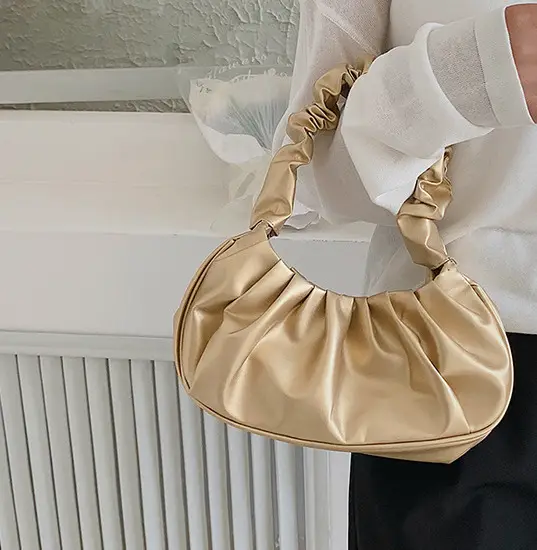 Red Ruffled Shoulder Bag for Women 2023 - Image 14