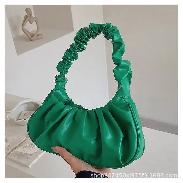 Red Ruffled Shoulder Bag for Women 2023 - Image 8