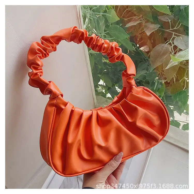 Red Ruffled Shoulder Bag for Women 2023 - Image 9