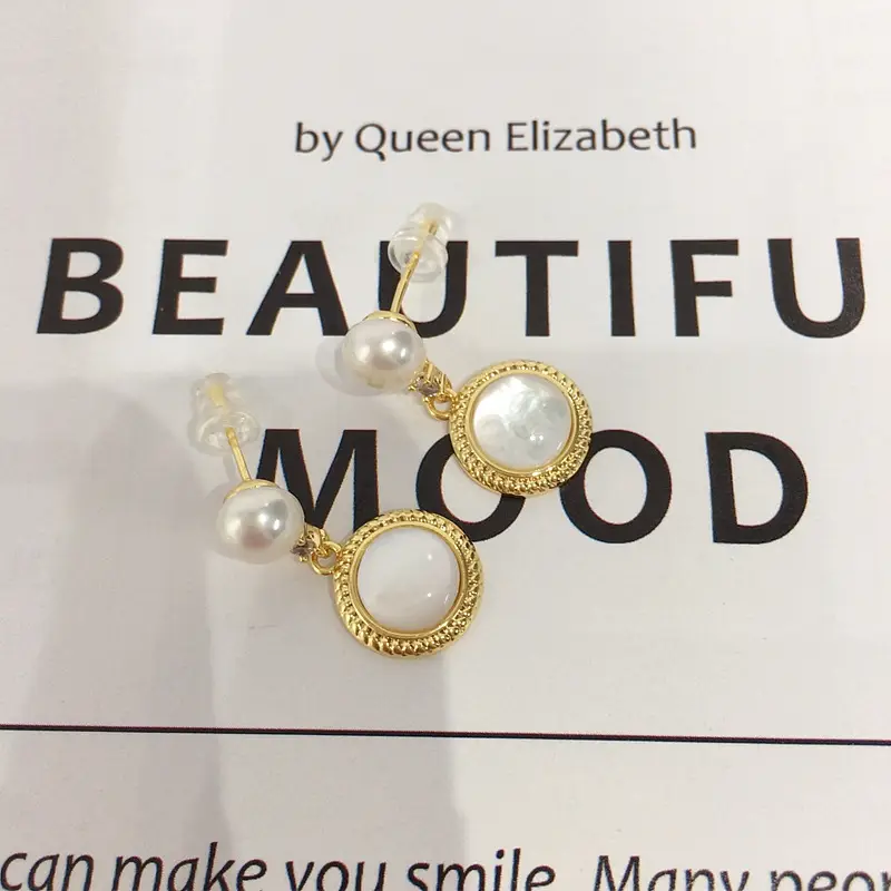 5 Pearl Earrings for Women Gold Plated — feature 6