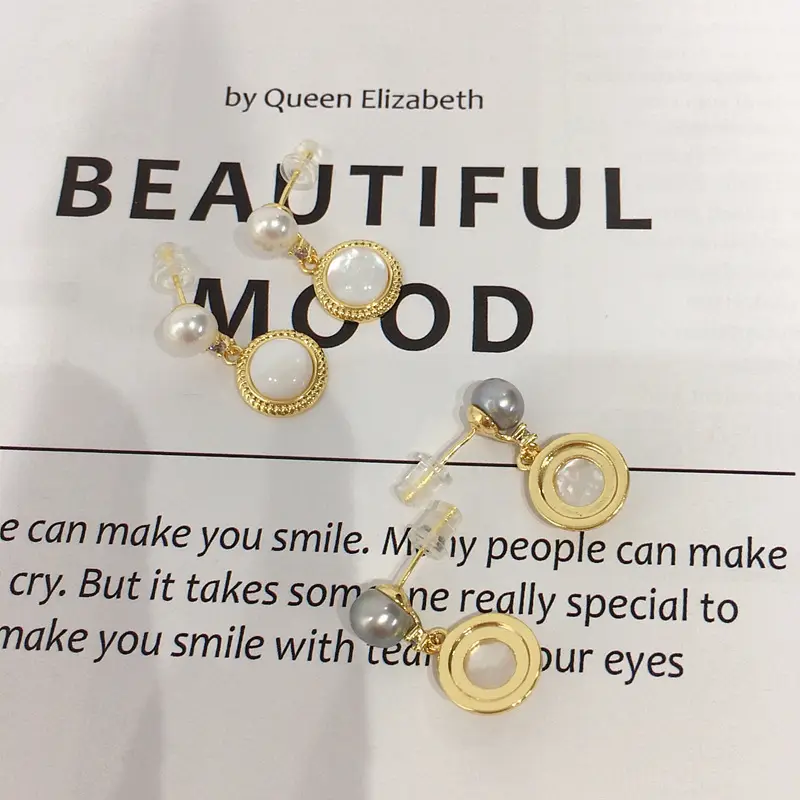 5 Pearl Earrings for Women Gold Plated — feature 8