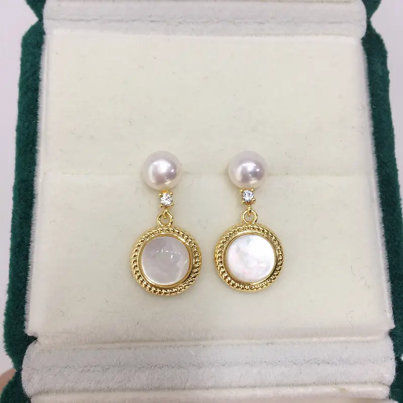5 Pearl Earrings for Women Gold Plated — feature 9