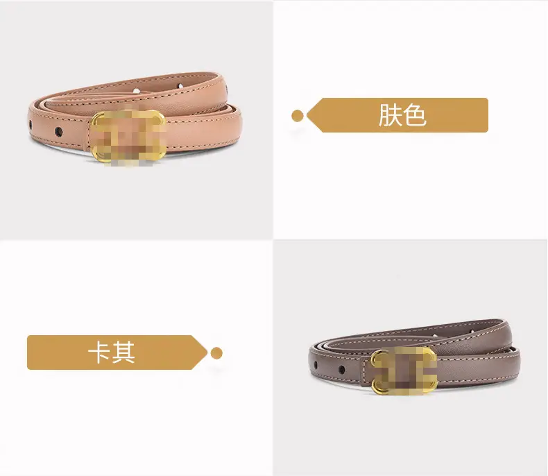Women's Genuine Leather Belt with Gold Buckle β feature 10