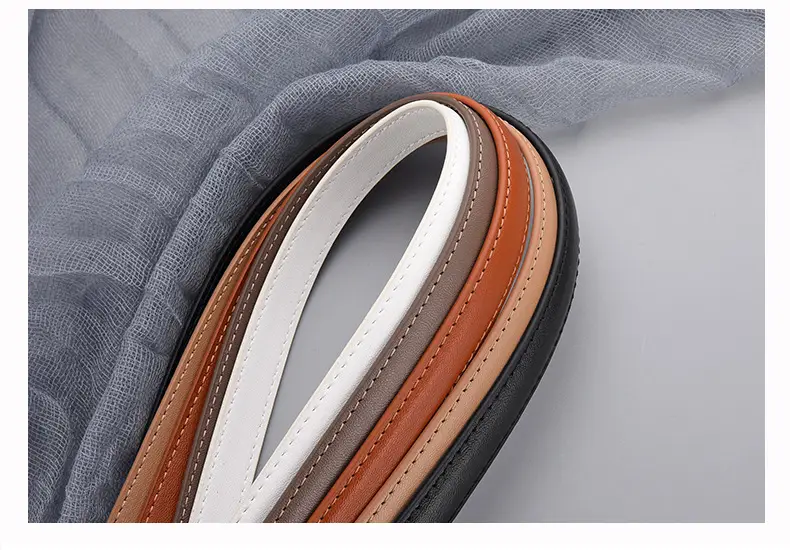 Women's Genuine Leather Belt with Gold Buckle β feature 6