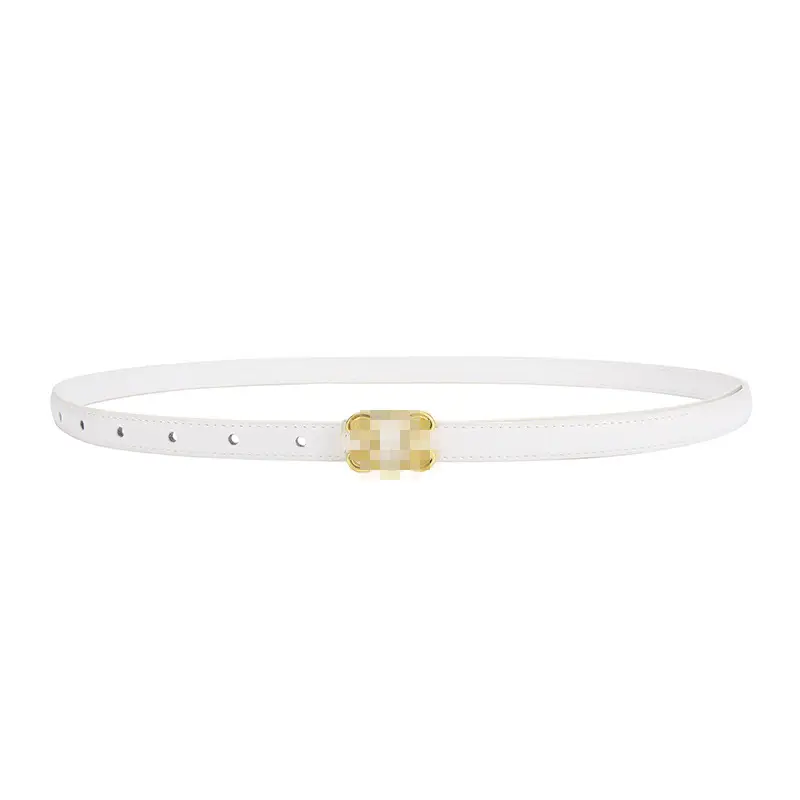 Women's Genuine Leather Belt with Gold Buckle - Image 6