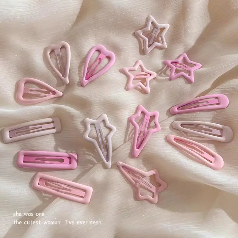 New Star Children's Hairpin Pink Love Alloy BB Clip - Image 14