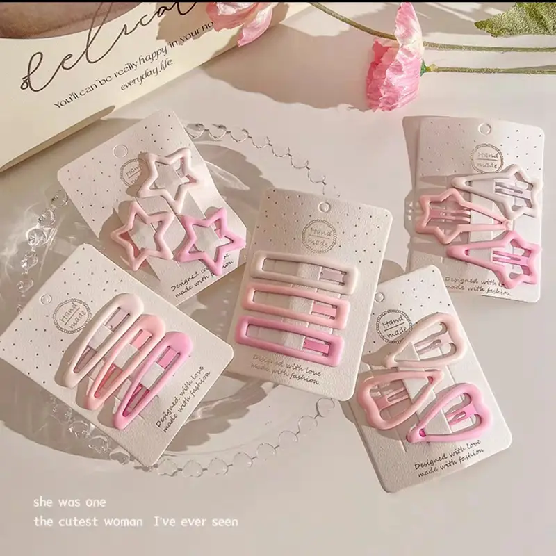 New Star Children's Hairpin Pink Love Alloy BB Clip — feature 1