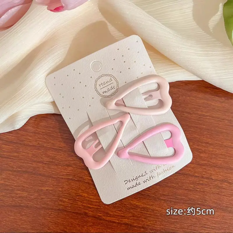 New Star Children's Hairpin Pink Love Alloy BB Clip - Image 5