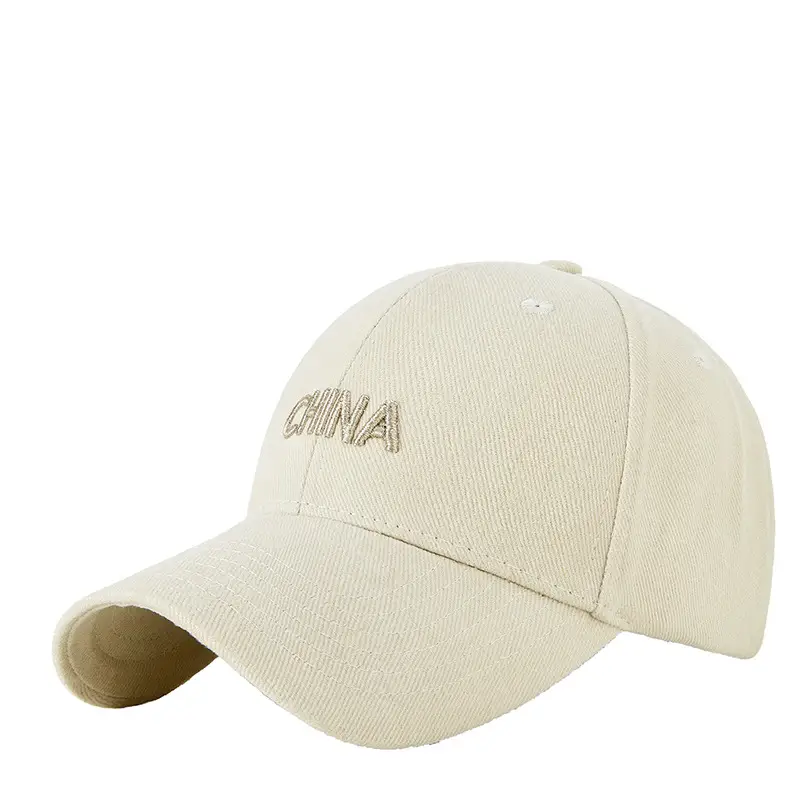 Korean Embroidered Caps for Men Women Black Red Beige - Image 9