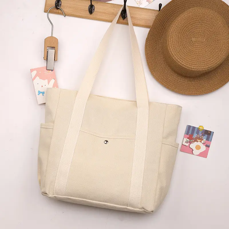 Black Large Capacity Tote Bag for Women - Image 4