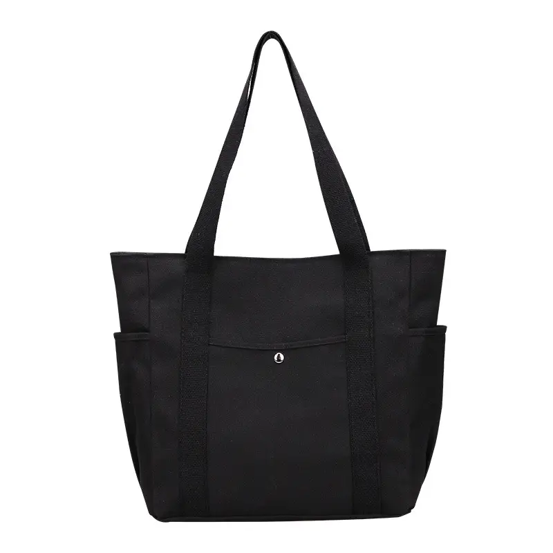 Black Large Capacity Tote Bag for Women - Image 5