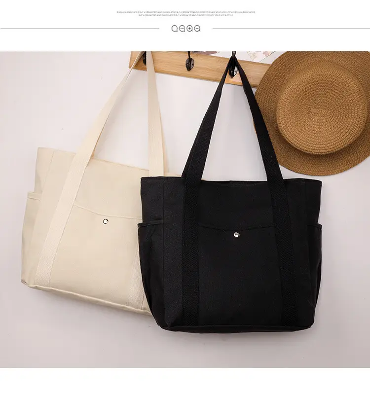 Black Large Capacity Tote Bag for Women — feature 18