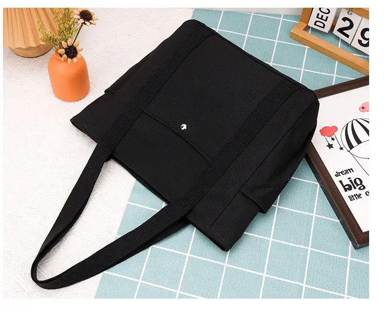 Black Large Capacity Tote Bag for Women — feature 25