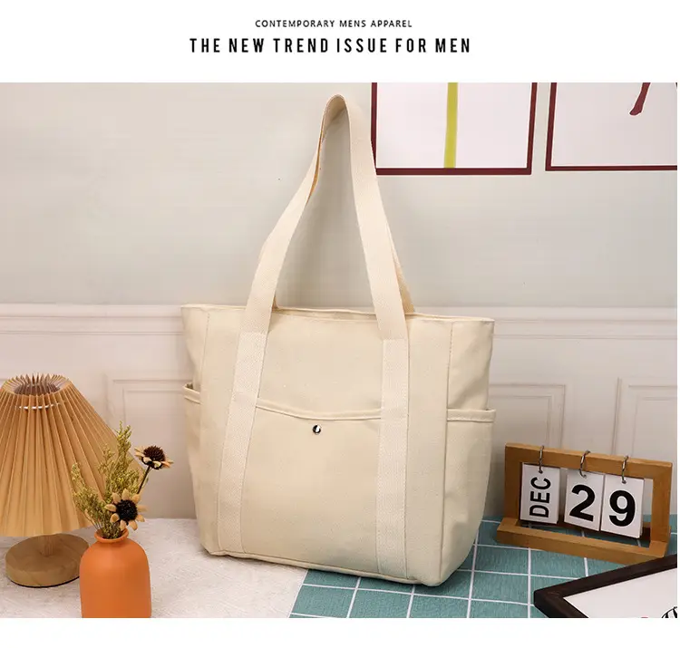 Black Large Capacity Tote Bag for Women — feature 30