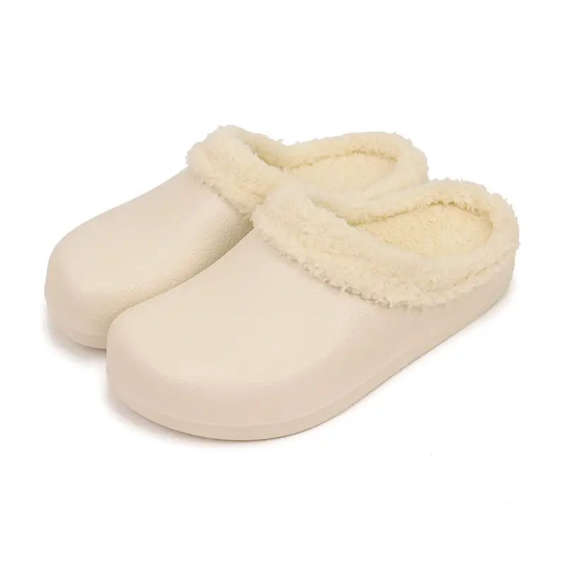 2026 New Winter Women's Cotton Slippers, Couple's Home Warm Plush Non-Slip Slippers, Waterproof Maternity Slippers - Image 3