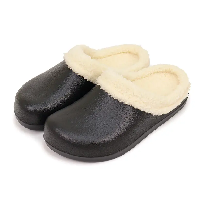 2026 New Winter Women's Cotton Slippers, Couple's Home Warm Plush Non-Slip Slippers, Waterproof Maternity Slippers - Image 4