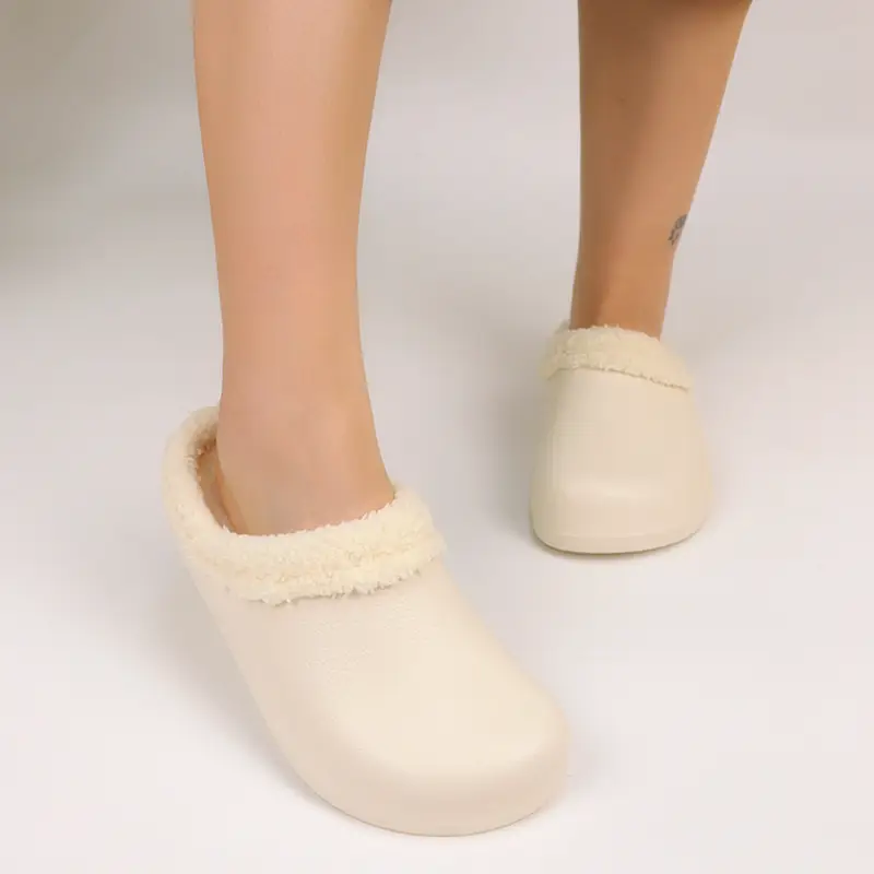 2026 New Winter Women's Cotton Slippers, Couple's Home Warm Plush Non-Slip Slippers, Waterproof Maternity Slippers - Image 6