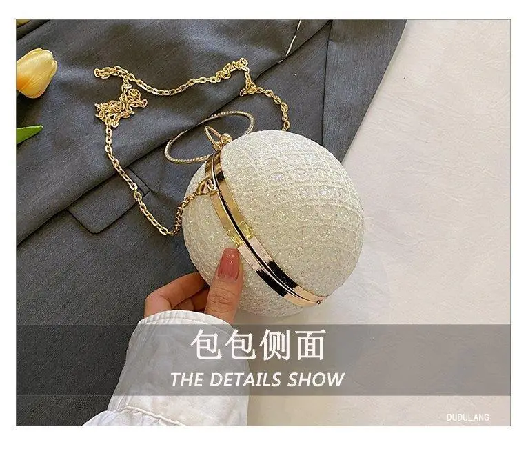 Spherical Shiny Diamond Bling Shoulder Bag 2026 — feature 10