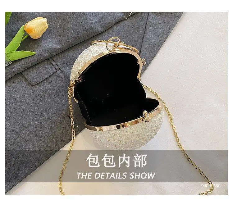 Spherical Shiny Diamond Bling Shoulder Bag 2026 — feature 12