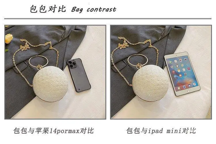 Spherical Shiny Diamond Bling Shoulder Bag 2026 — feature 14