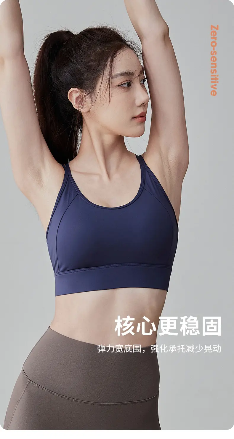 Pink Fixed Cup Back Push-Up Sports Bra for Women — feature 4
