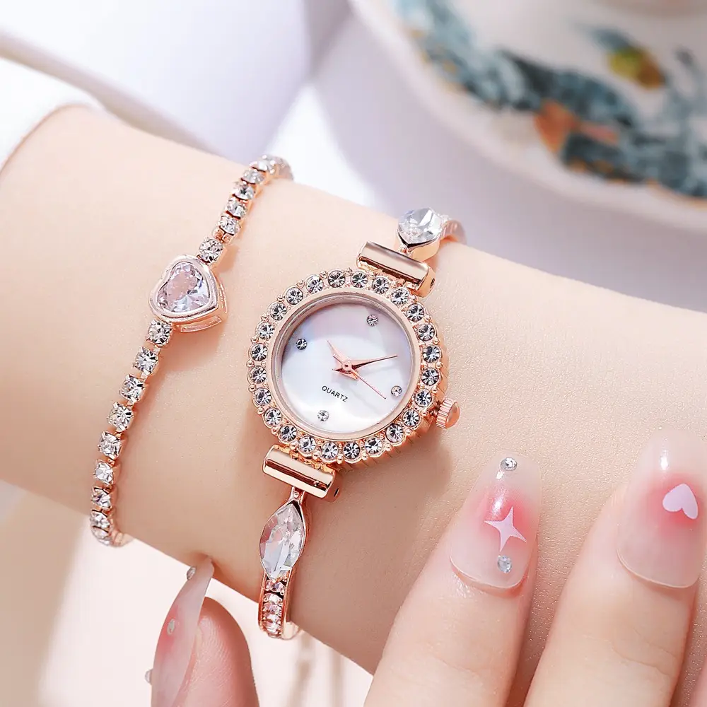Silver Rhinestone Bracelet Watch for Women — feature 13