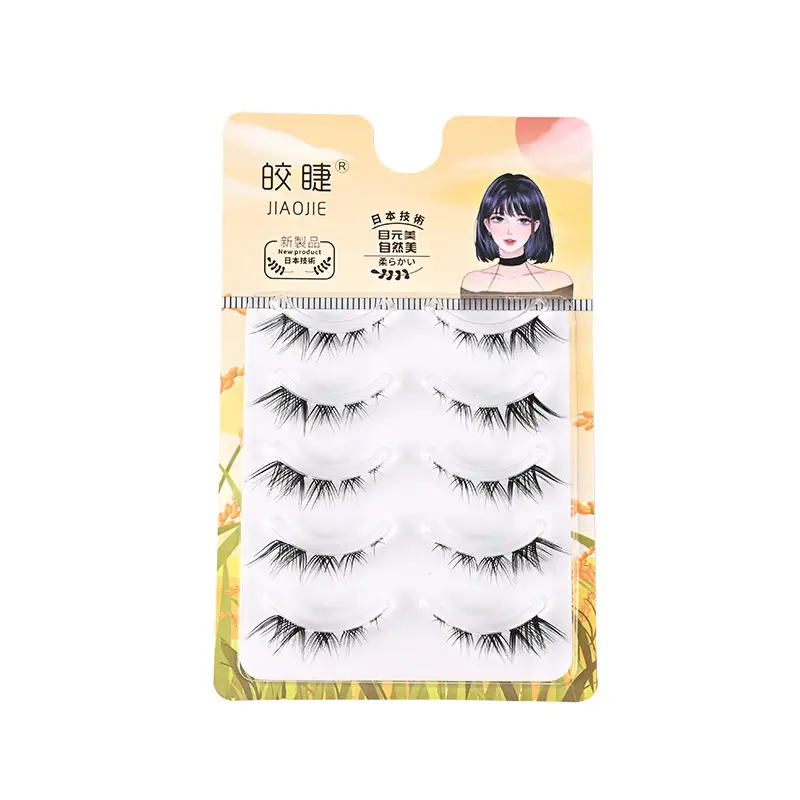 Transparent Terrier False Eyelashes Five Pair Fox Series