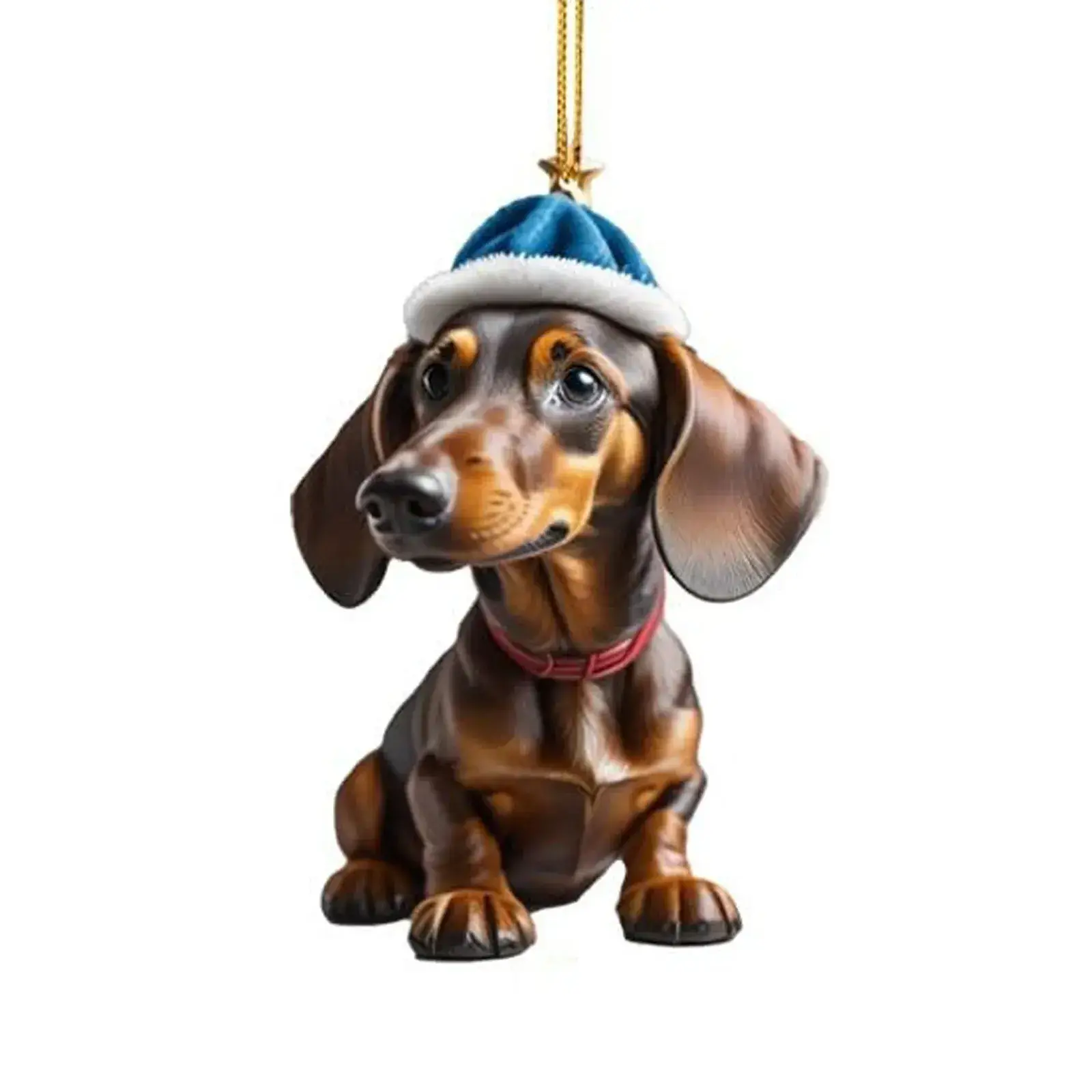 Acrylic Dachshund Christmas Pendant Ornament - Image 21