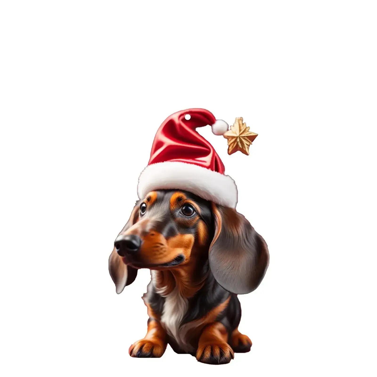 Acrylic Dachshund Christmas Pendant Ornament — feature 13