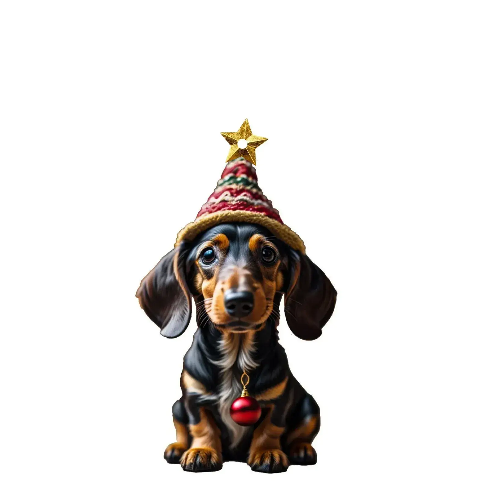 Acrylic Dachshund Christmas Pendant Ornament — feature 17