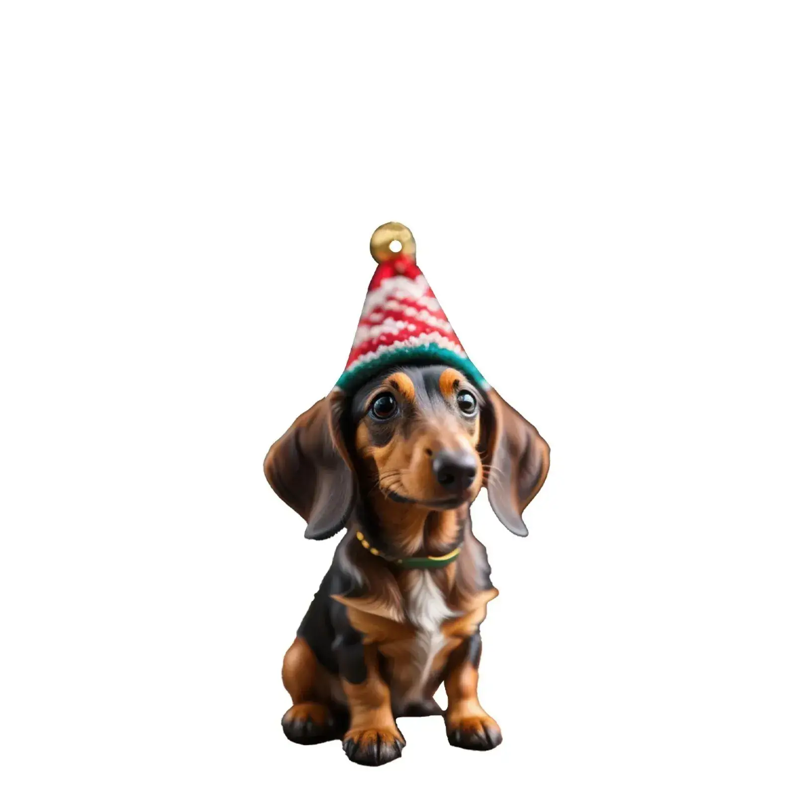 Acrylic Dachshund Christmas Pendant Ornament - Image 5