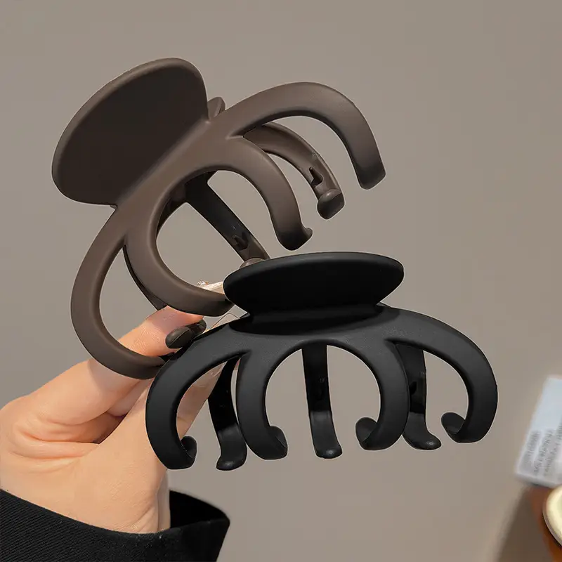 Black Large Shark Hair Clip for Women's Back Head Updo - Image 7