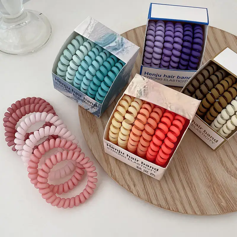 6-Piece Brown Bear Logo Hair Bands for Women - Image 54