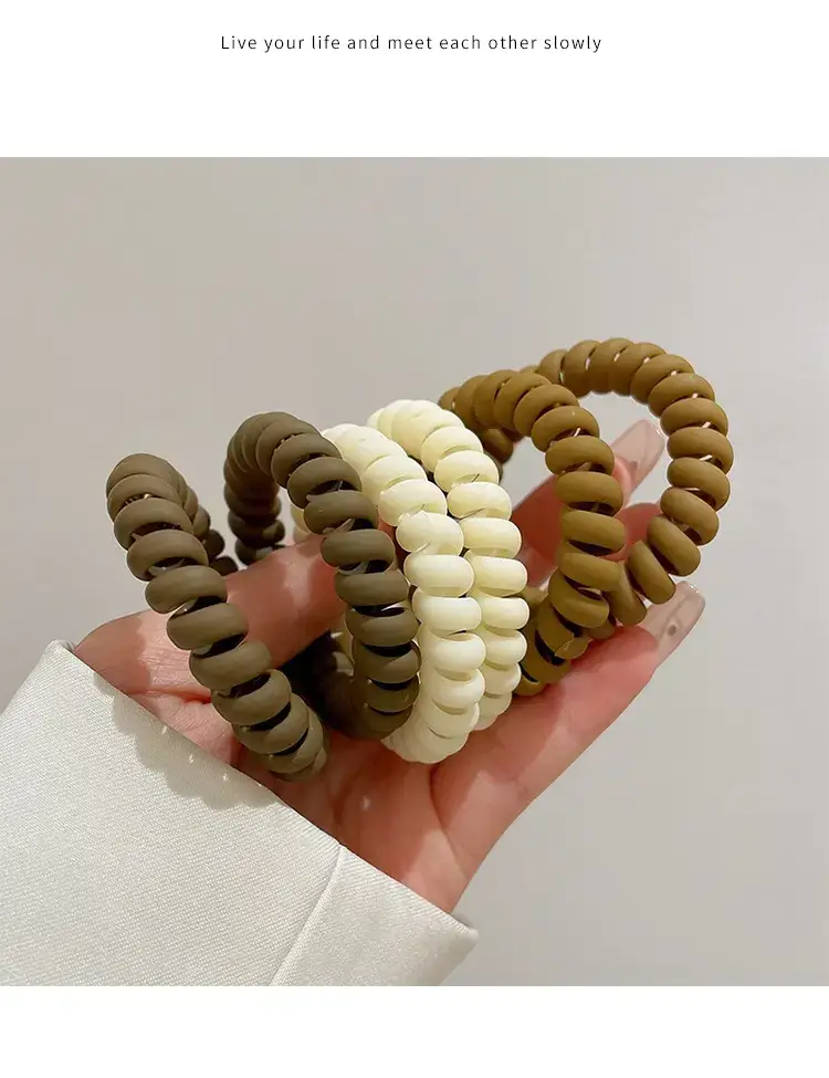 6-Piece Brown Bear Logo Hair Bands for Women — feature 6