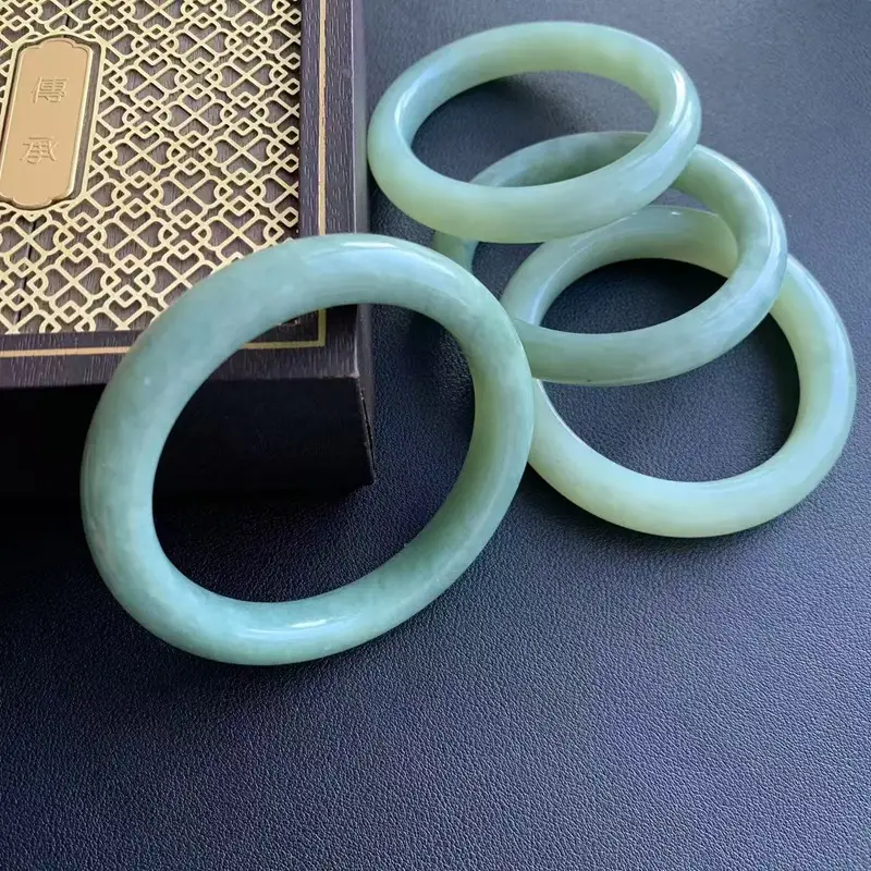 Natural Jade Bracelet Blue Water Oily Wholesale Group Buy - Image 2