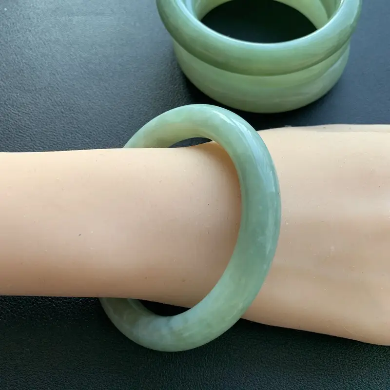 Natural Jade Bracelet Blue Water Oily Wholesale Group Buy - Image 3
