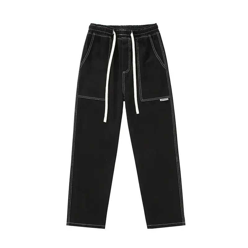 Men's American Style Wide Leg Jeans Loose Straight Autumn Wear - Image 8