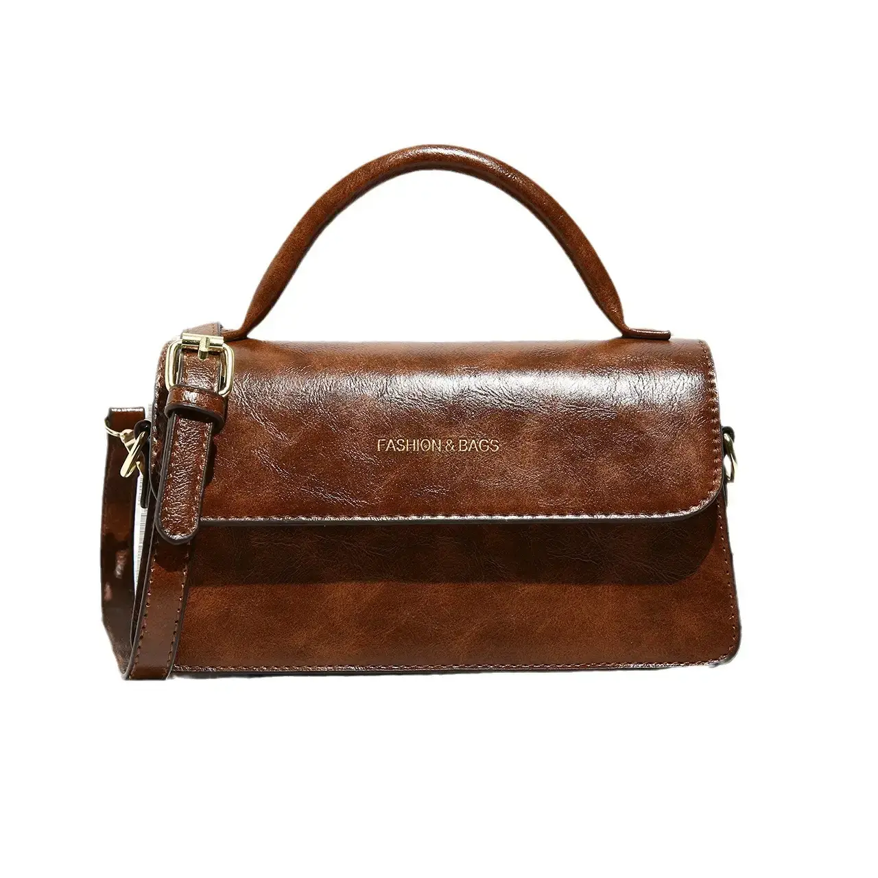 Women's Vintage Brown Leather Shoulder Crossbody Bag 2024 - Image 7