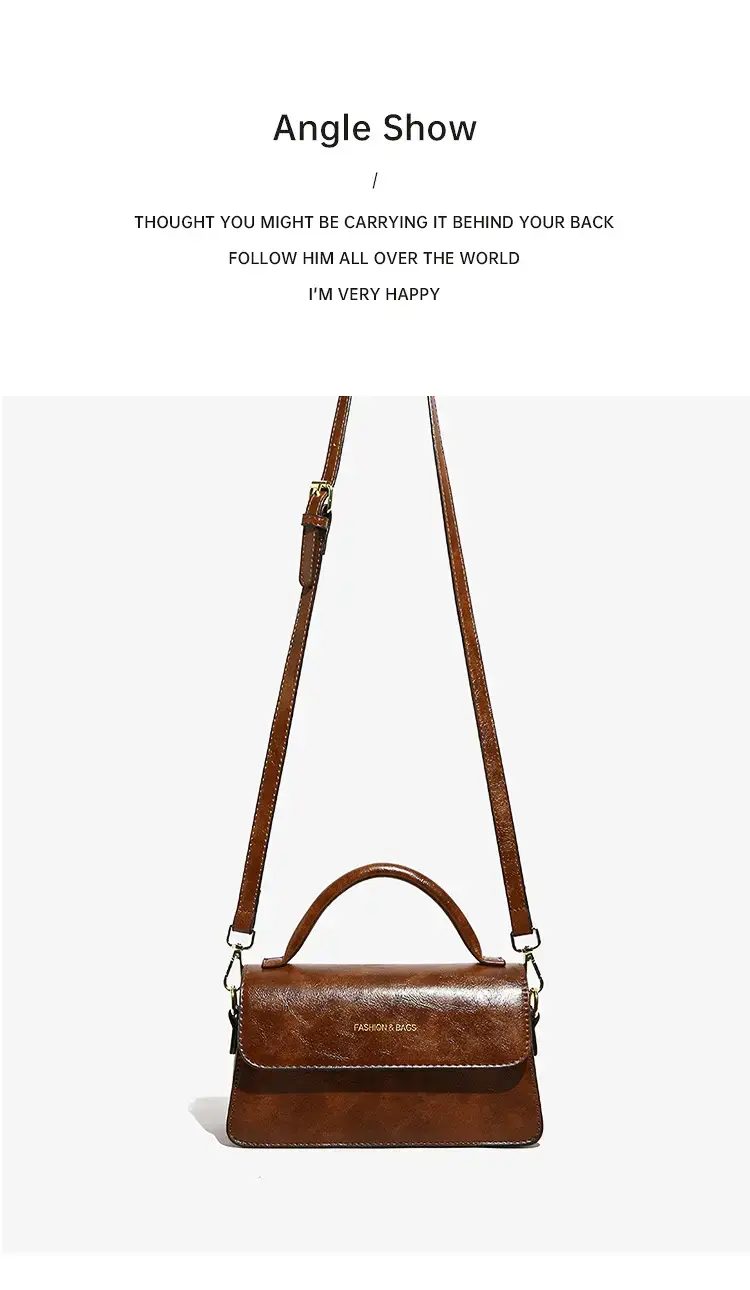 Women's Vintage Brown Leather Shoulder Crossbody Bag 2024 — feature 25