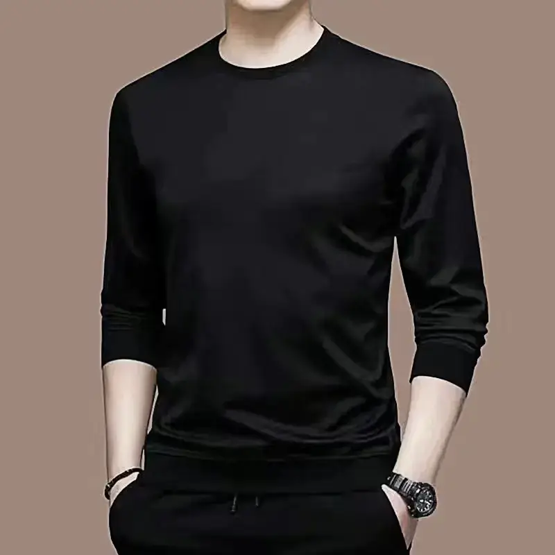 Men's Grey Long Sleeve T-Shirt Large Winter - Image 7