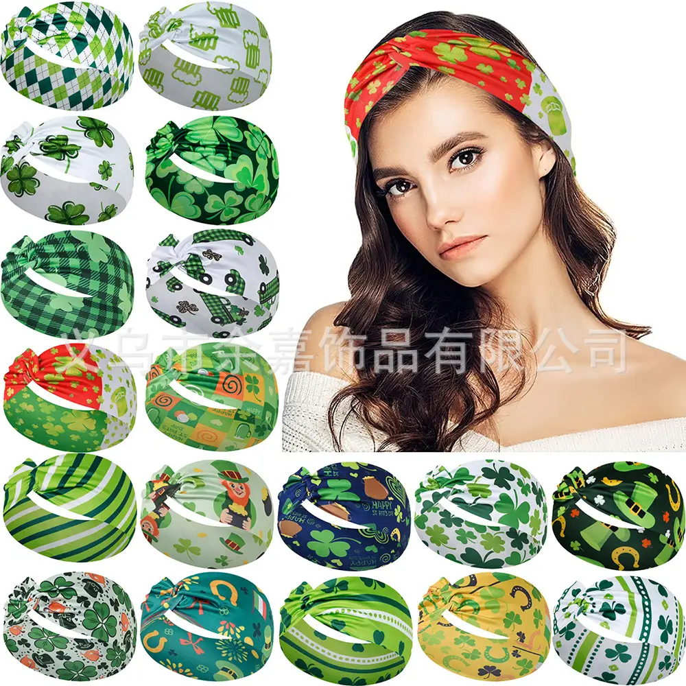 St. Patrick's Irish Four Leaf Clover Headband for Women - Image 26