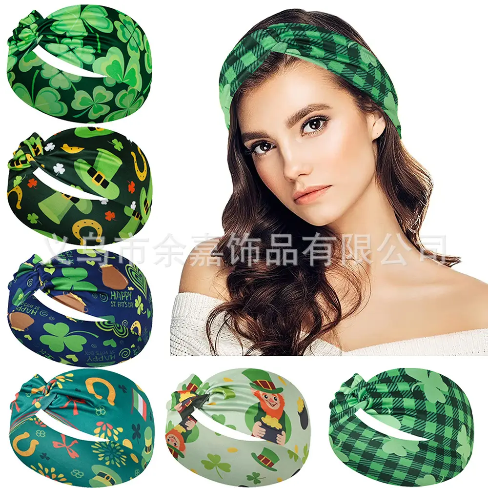 St. Patrick's Irish Four Leaf Clover Headband for Women - Image 27
